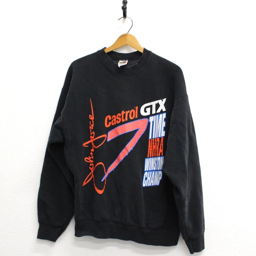 Vintage John Force NHRA Nascar Winston Champ Sweatshirt XL
